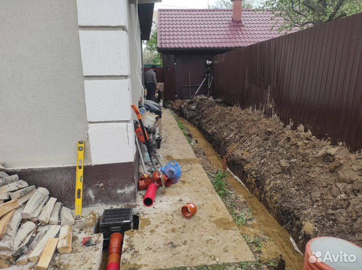Дренаж участка под ключ