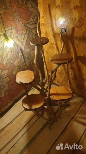 Подставки из дерева для цветов