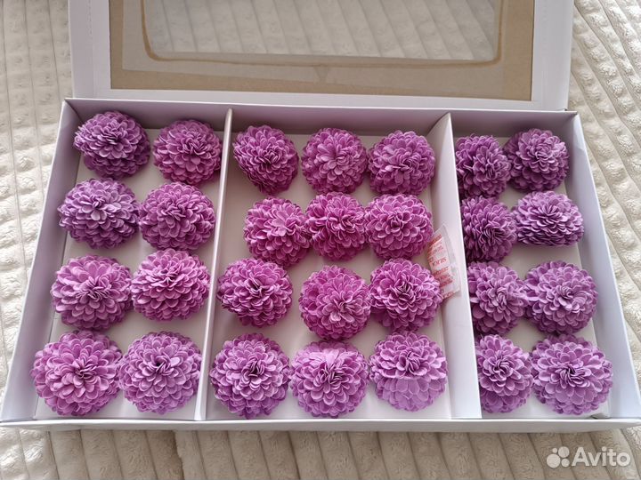 Мыльные цветы упаковками