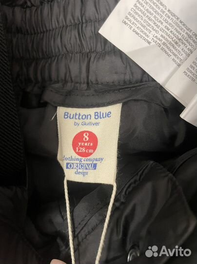 Зимние брюки 128 button blue