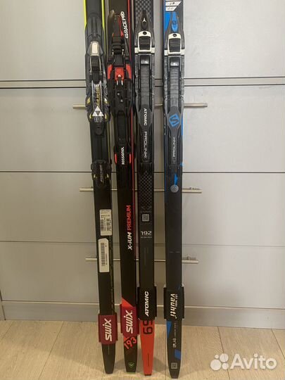 Лыжи беговые fischer atomic salomon rossignol