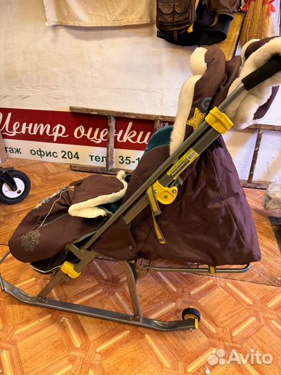 Санки-коляска комби Ника 