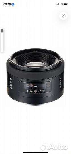 Объектив sony a sal50f14