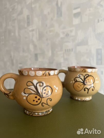 Глиняная кружка, чашка