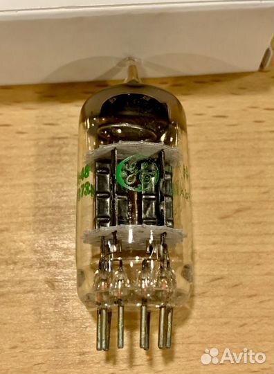 Лампа GE 12AY7 6072A USA Gray Plates NOS BOX