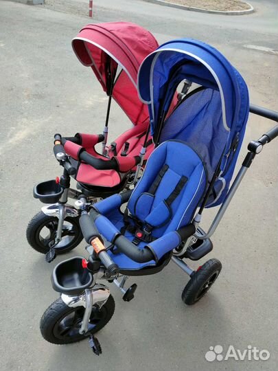 Детский велосипед с ручкой новый