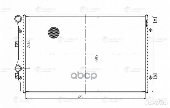 Радиатор охл. для а/м VW Jetta (11) RB-1000;CR