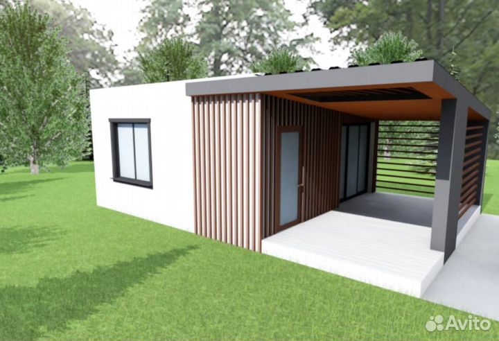 Модульный дом в стиле Хай-тек