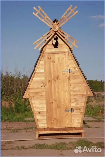 Дачный туалет с кошкой RMI