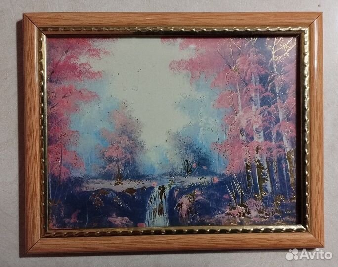 Картинка осеньводопад лазерное исполнение