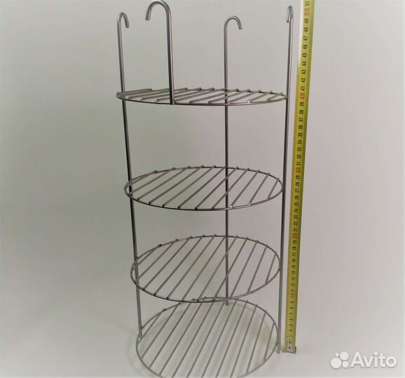 Этажерка для тандыра 4-х ярусная, 22 см на крючках