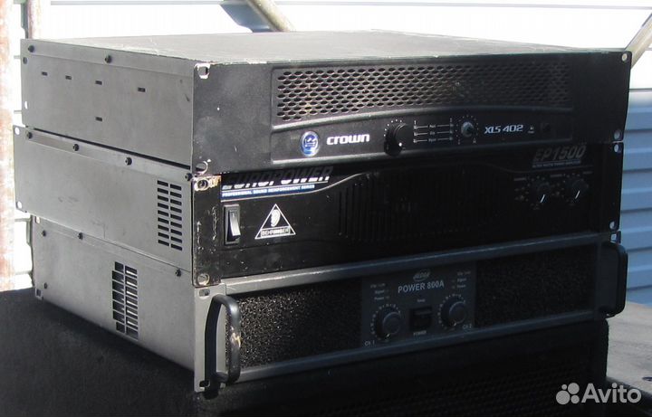 Усилители звука Pro 180-2500W Crown QSC PV Inter-M