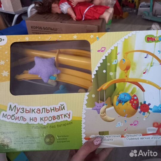 Мобиль музыкальный без батареек