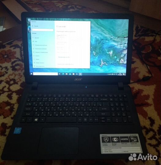 Ноутбук Acer aspire ES 15 состояние нового