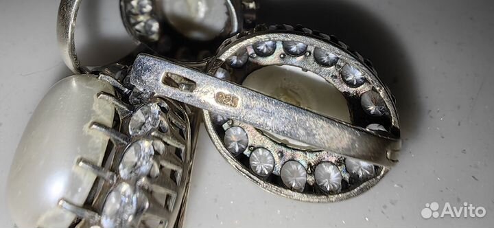 Набор серьги и кольцо