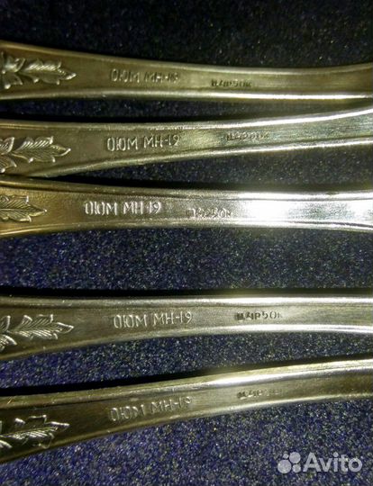 Ложки мельхиор с серебрением СССР