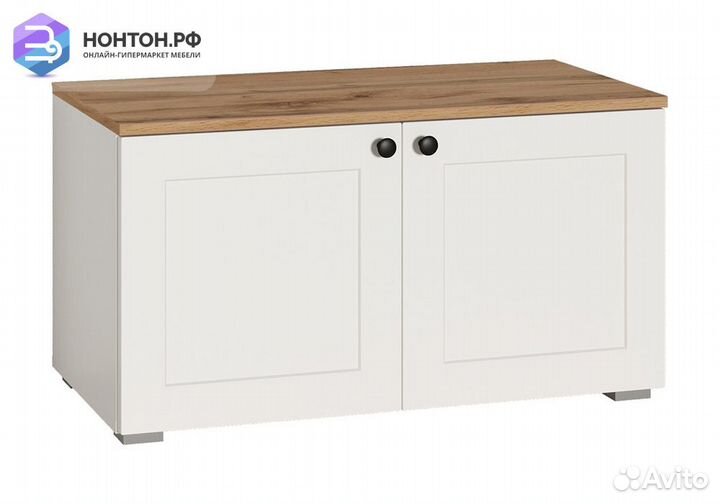 Тумба Остин 13.257 белый шагрень / дуб вотан