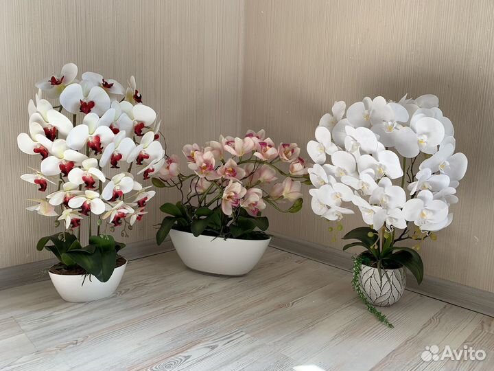 Цветок орхидея искусственная