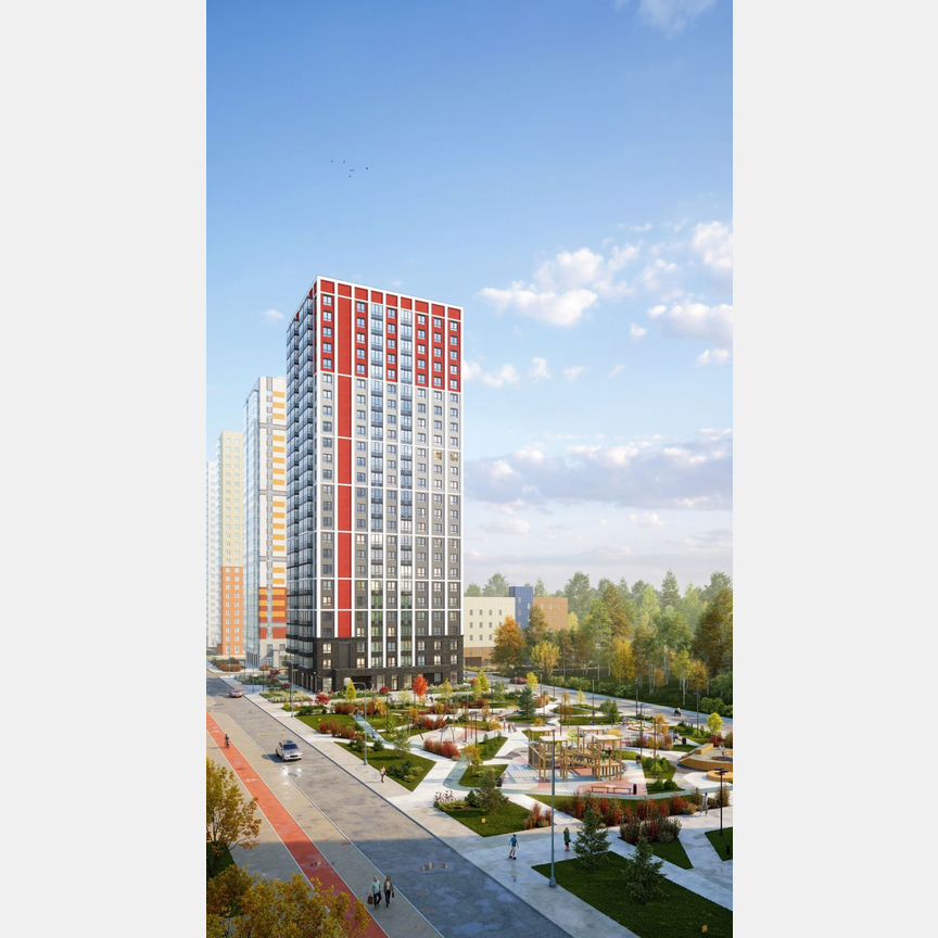 1-к. квартира, 43,3 м², 2/25 эт.