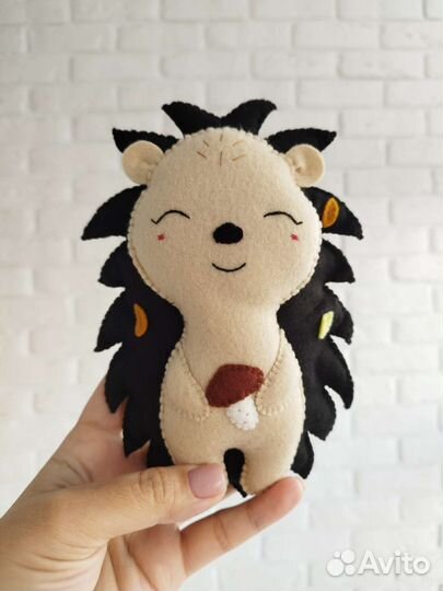 Ёжик игрушка из фетра ручной работы