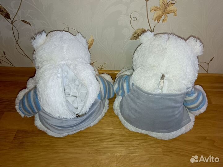 Плюшевый медведь с кармашком для вещей