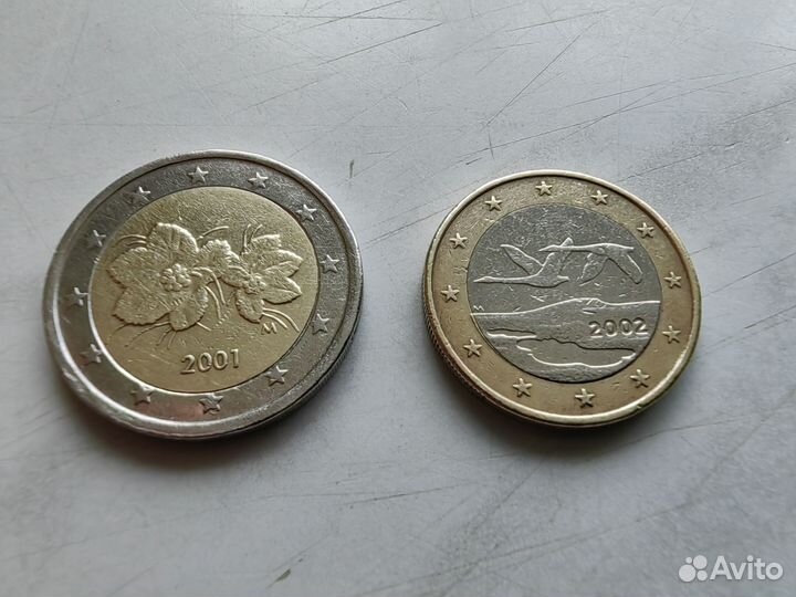 Монеты евро Финляндии 1999-2005 года