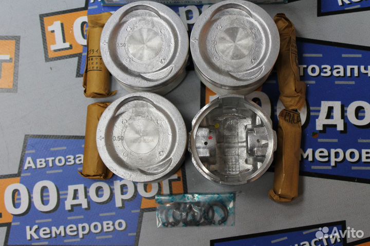 Поршни к-т 4шт +0,50 Suzuki G16A Teikin