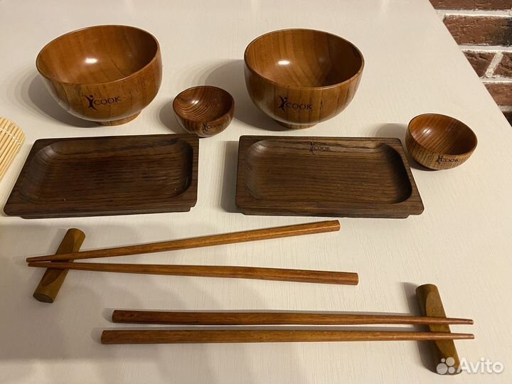 Набор для суши дерево