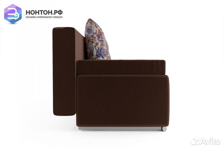 Диван еврокнижка Мадейра коричневый