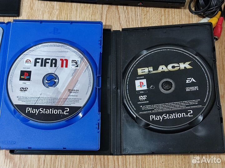 PS2 slim 64gb + 174 игр на флешке + 2 лиценз диска