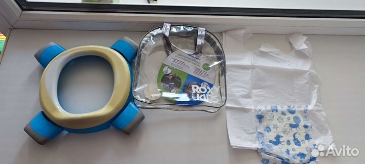 Горшок дорожный складной И насадка на унитаз