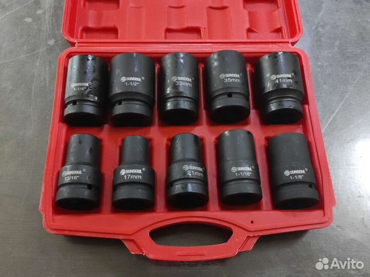 Набор головок ударных 22-41mm