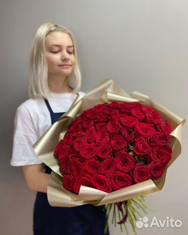 51 роза Доставка букетов роз Цветы 101 151