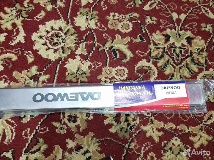 Накладка на пороги дэу нексия