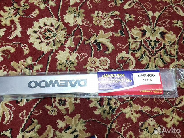 Накладка на пороги дэу нексия