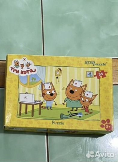 Пазлы step puzzle три кота