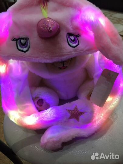 Светящ.Шапки с поднимающимися ушками