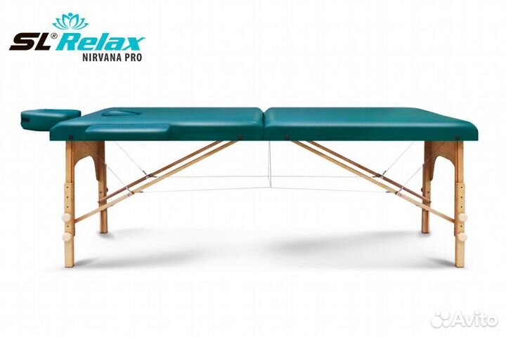 Массажный стол складной кушетка Nirvana PRO бирюз