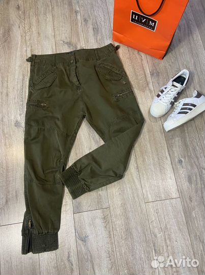 Брюки в стиле милитари Maison Scotch