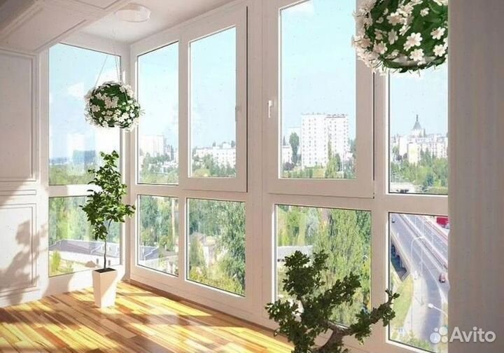 Пластиковые балконы под ключ