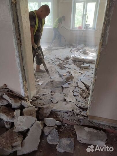 Демонтажные работы и вывоз мусора