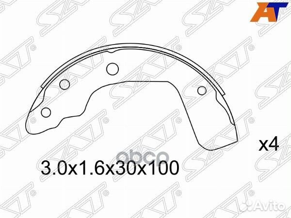 Колодки тормозные барабанные зад suzuki swift Z