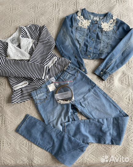 Джинсы, джинсовка, кардиган mayoral 12 л