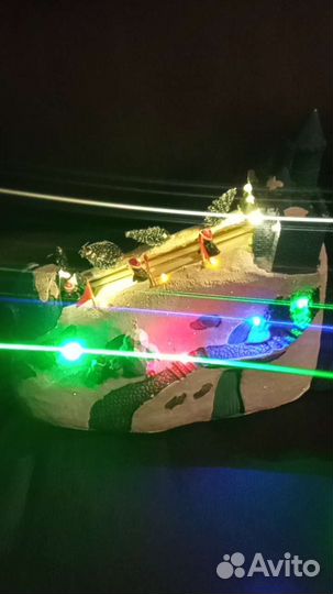 Новогодняя композиция с движ и подсветкой