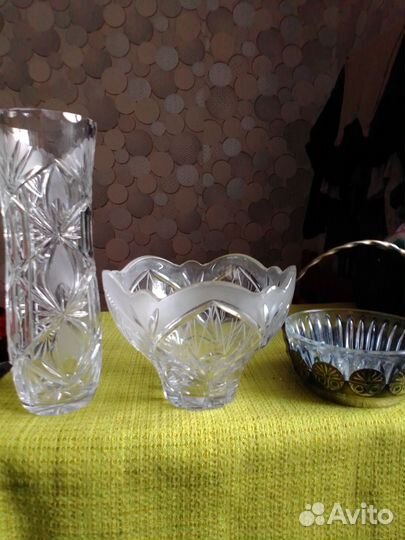 Хрустальная ваза
