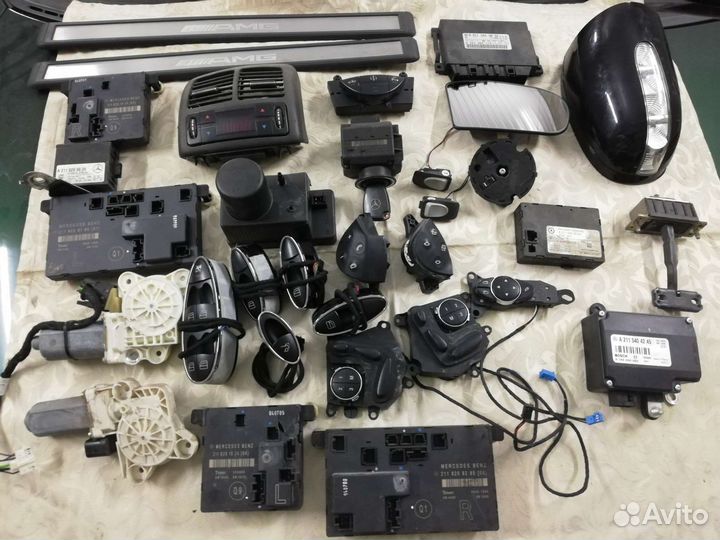 Mercedes w 211 салонная электроника, кнопки блоки