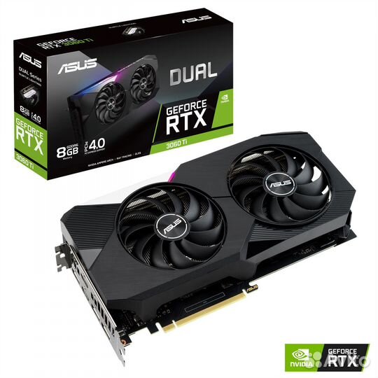 Видеокарта Asus Dual 3060ti 8gb Гарантия 07.11.24