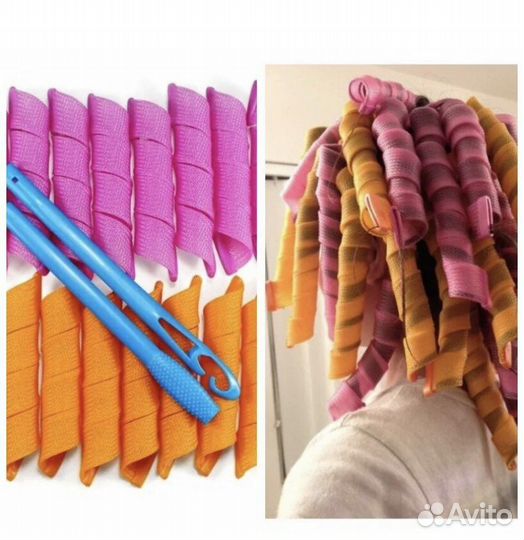Бигуди спиральки с крючком