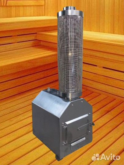 Печь для купели наружная из aisi 304 50-55 кВт