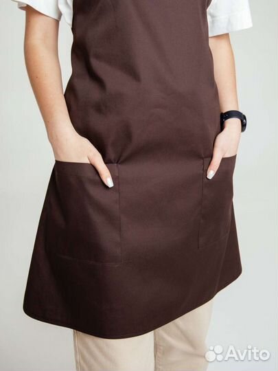 Фартук двойной коричневый